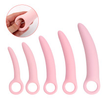 5-Pack Silicone Pelvic Floor Muscle Dilator Trainer SetPelvic Wand Massager for WomenPelvic Floor Muscle Trainer, Pelvic