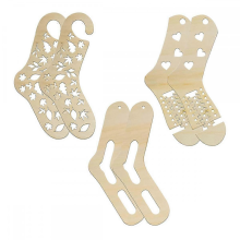 6Pcs Wooden Sock Blockers Compatible with Knitting,Adjustable Sock Blocker Compatible with Knit Blockers Knitting Crochet Stocking Display M