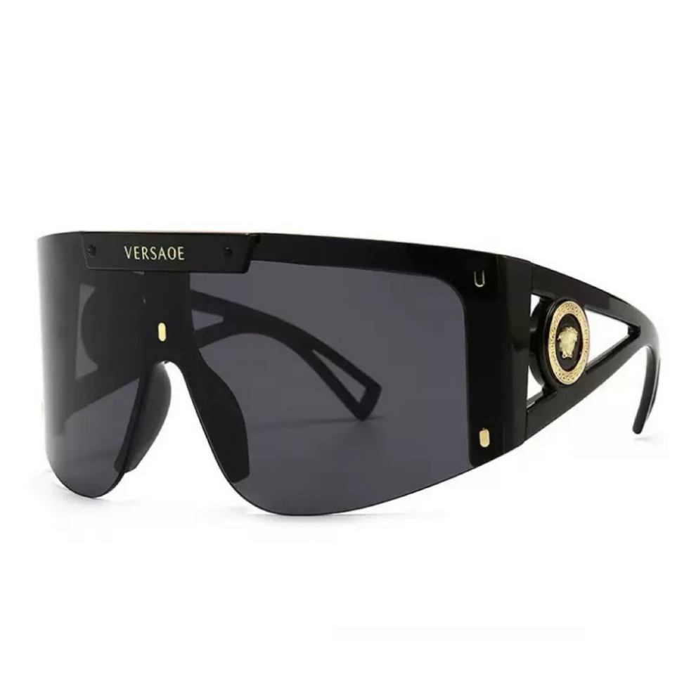 Oversize Flat Top Sunglasses Men Women One Piece Big Shield Shades