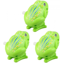 3pcs Jumping Frog Toy Bouncing Frog Wind Up Animal Toys Clockwork