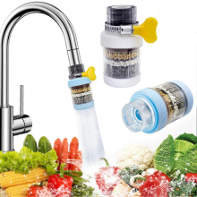 Faucet Tap Water Filter, Uooker 2 Pcs Activated Carbon Kitchen Tap Filter, Removes Chlorine Fluoride Heavy Metals Hard Water