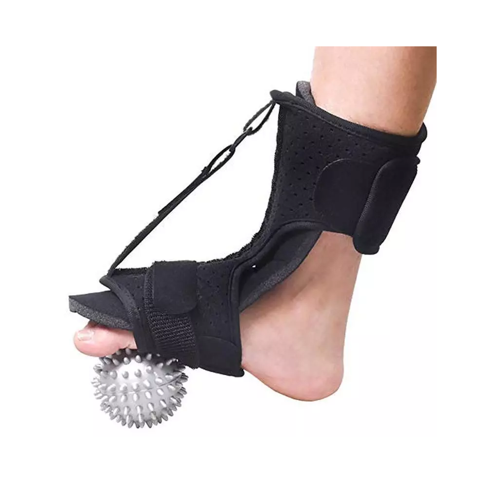 New Single Foot Orthosis with Footrest, Fixed Ankle Splint from Amazon, Plantar Fasciitis