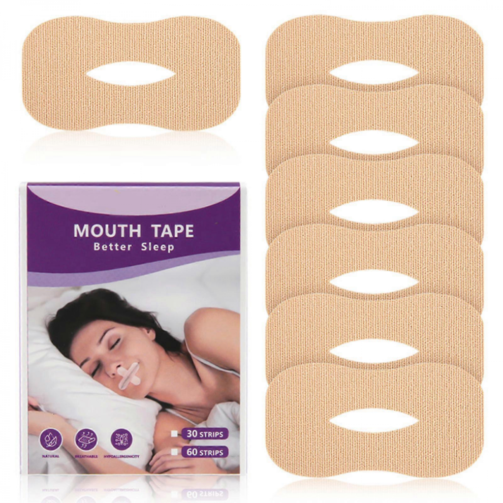Mouth Tape Compatible with Sleeping, Anti Snoring Mouth Strips Compatible with Less Mouth Breathing, Snoring Relief