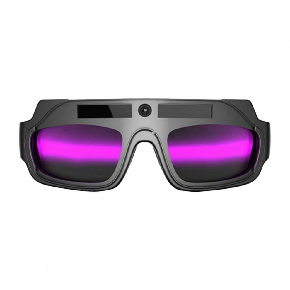Auto Darkening Welding Glasses Solar Power Safety Protective Welders Glasses Argon Arc Welding Equipmentelectric Welding(Double Lens) 3007483384006