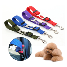 Adjustable Dog Seat Belt, Heavy Duty Nylon Pet Car Safety Lead with Elastic Bungee, Universal Vehicle Seatbelt for Dogs & Cats