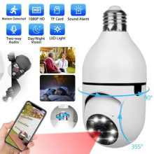 JTKE E27 Bulb Camera 1080P WiFi Panoramic Camera Wireless Security Camera