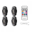 4PCS Wireless LED Strobe Lights with Remote Control, 8 Colors USB Charing Waterproof Emergency Warning Lights 1