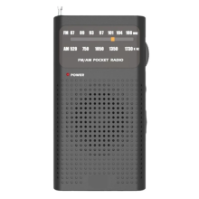 Mini Portable Analog Pocket Radio AM/FM With Full Band Reception, Ideal For Running, Camping and Travel.