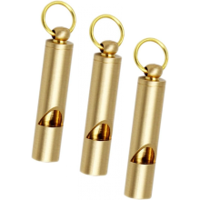 Loudest Brass Whistle | Best Premium Emergency Whistle | One Piece | Outdoor Survival Whistle | On Key-chain Or Hang Around Your Neck And Ca