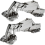 2pcs 175 Degree Hinges Frameless Cabinet Doors Hinges Concealed Hydraulically Adjustable Mounting 1