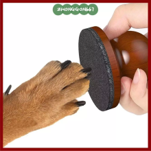 ZHONGGON667-Dog Scratcher, Removable Round Nail File, High Quality, Portable, Natural, with 3 Sandpaper Scrapers for Cats and Pets