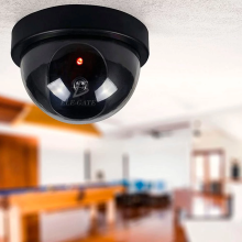 (2PCS) Realistic Look Fake Security Camera with Flashing Red LED Light.
