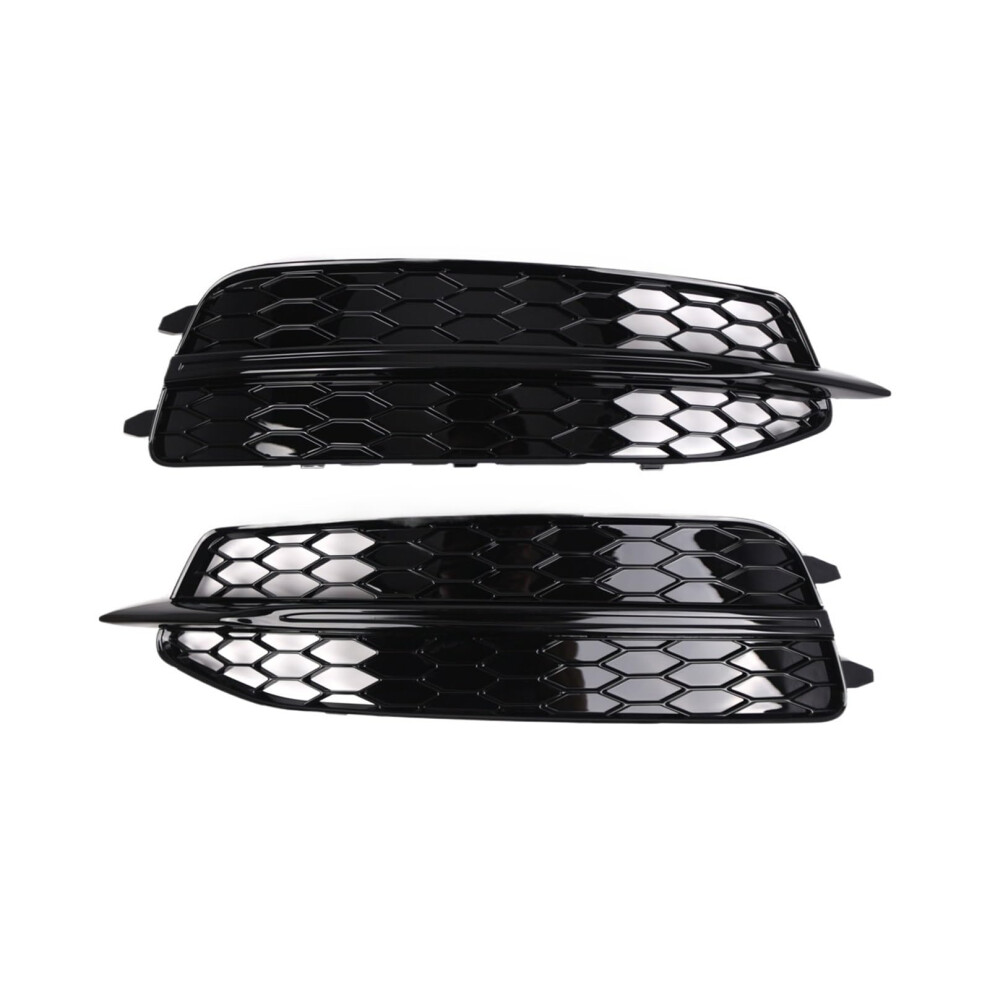 Fog Grille Cover For Audi A6 C7 S Line 20112014 Front Bumper Honeycomb Bezel Replacement Pair Light 9045646495613