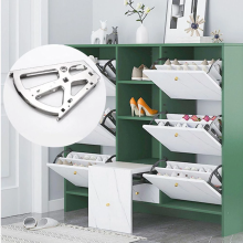 ANTOT Drawer Frame with Hinged Stainless Steel Mobile Shoe Rack Accessories