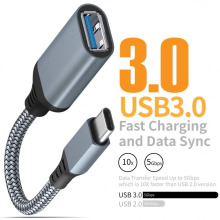 USB AC OTG Adapter Cable Type 3.0 Male to Type 2.0 Female for MacBook Pro Samsung Type -