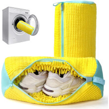 2-Pack Shoe Washing Machine Bags for Laundry&Dryer-Reusable Shoe Bags for Washing Machine with Premium Fluffy Lining, 360 Cleaning&Protect