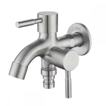 Double Garden Tap Stainless Steel Outside Tap Double Outlet Water