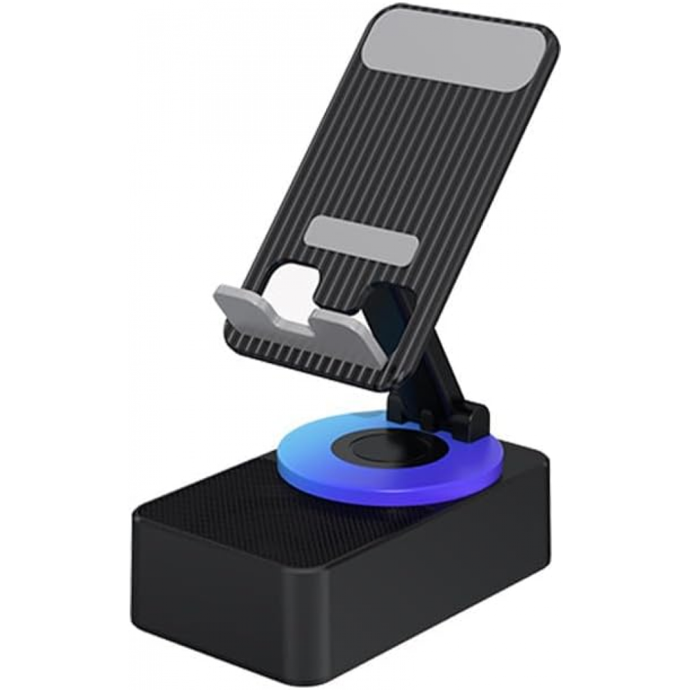 Ï¼Blackï¼3-In-1 Bluetooth Audio Power Bank Bracket Phone Holder Hifi Speaker Mount Tablet Black 8104263143510