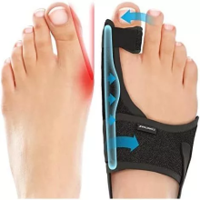 Caretras Bunion Corrector (2 Pack) Women & Men, Orthopedic Splint for Hallux Valgus Pain Relief, Big Toe Separator, Adjustable Day/Night Sup