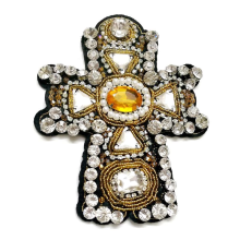 TENB Large Rhinestone Beads for Exquisite Handmade Cross Patch Clothing Embroidery
