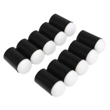 10pcs Black Sponge Daubers Set for Ink Blending and Craft Painting with Ergonomic Finger Grip