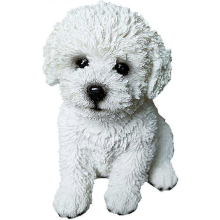 Dog Memorial Statue - Puppy Figurine Compatible with Garden Decor and Table Centerpiece - Perfect Gift Compatible with Dog Lovers