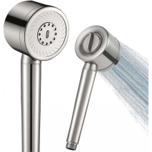 All Metal High Pressure Shower Head 304 Stainless Steel, Water Saving Shower Head, 3 Spray Modes - SPA Massage In (Silver)