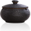 （black）Ceramic Ashtray With Windproof Lid Compatible with Indoor Outdoor 1