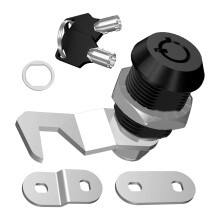 RV Compartment Tubular Cam Lock 5/8 Inch with Keys, Zinc Alloy, Weather‑Resistant Chrome Finish