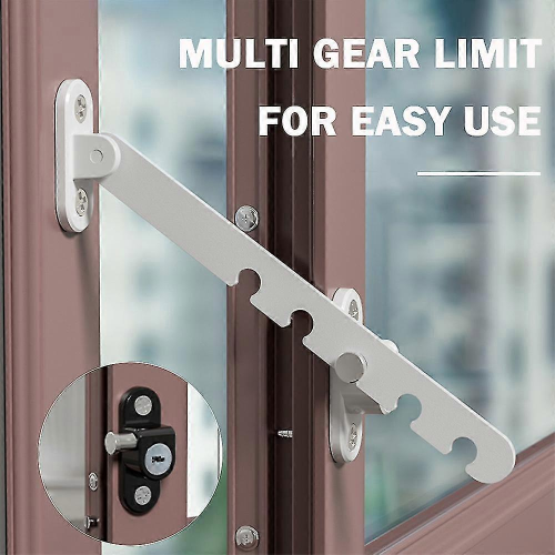 （Black）Adjustables Children Window Restrictor Heavy Duty Multi-purpose Cabinet Lock Compatible with Home Use 1