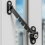 （Black）Adjustables Children Window Restrictor Heavy Duty Multi-purpose Cabinet Lock Compatible with Home Use 4