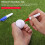 Toorise4-pack golfbollsmarkörkit med pennjustering 5