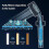 Hand Shower, Water Saving Anti Limescale Shower Head, High Pressure Propeller Shower Head Three Level Filter Filter System with 3 Replaceabl 2
