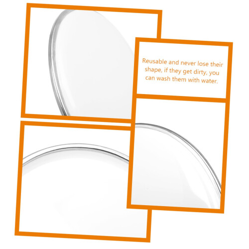 2pcs Transparent Drum Practice Pad Replacement Heads, Durable Clear Design for Consistent Rebound Feel 2
