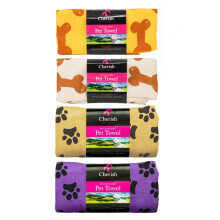 4x Dog Towel Microfibre Super Absorbent Drying Pet Bath Soft Blanket 40x60cm