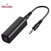 1 Piece 3.5mm Auxiliary Audio Noise Filter with Speaker Line, Black Isolation for Car Stereo System, Home