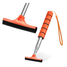 Telescopic Car Squeegee Windshield Cleaning Tool with Adjustable Handle and Streak Blade