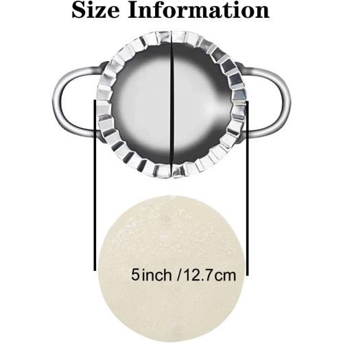 2 Set Stainless Steel Dumpling Maker Mold Compatible with Homemade Dumplings 2