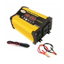Car Power Inverter 4000W 12V to 220V Converter with Dual USB Fast Charging and LED Display