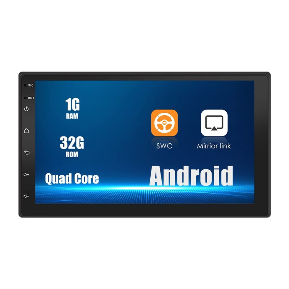 Universal 1 Din Android Car Stereo 7' Ips Touchscreen With Gps Bluetooth Wifi Mirror Link Navigation 9045646497075