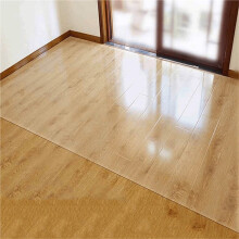 Transparent Office Chair Mat for Hardwood Floor 52x70in Non‑Slip PVC Floor Protector with Smooth Rolling Surface