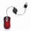 Mini USB Wired Mouse Retractable Cable Tiny Small Mouse 1600 DPI Optical Compact Travel Mice Compatible with Wi 2