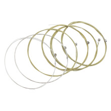 6pcs Acoustic Guitar Strings Set Stainless Steel for Bright Balanced Tone and Stable Tuning