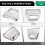 Car ABS Chrome Design Tail Gate Trim Rear Handle Insert for  Hilux Vigo 2008-2014 4