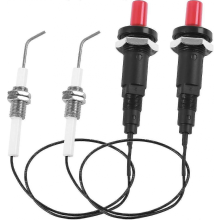 Confezione da 2 accenditori piezoelettrici, accenditori a gas, ago accenditore piezoelettrico, accenditore piezoelettrico, accenditore piezo
