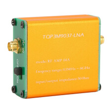 RF Low Noise Amplifier 0.1‑6GHz Wideband 20dB Gain SMA Female Preamplifier with Built in Battery