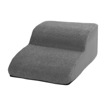 (Gray) 25-26 Dog Stairs for Small Dogs Dog Steps for High Bed and Couch High Density Foam Soft 2 Step Pet Stairs for Puppy Older Dogs Cats