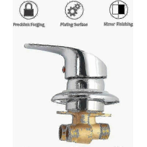 Compatibile con miscelatore doccia in ottone cromato G1/2 con deviatore 1