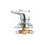 Compatibile con miscelatore doccia in ottone cromato G1/2 con deviatore 3