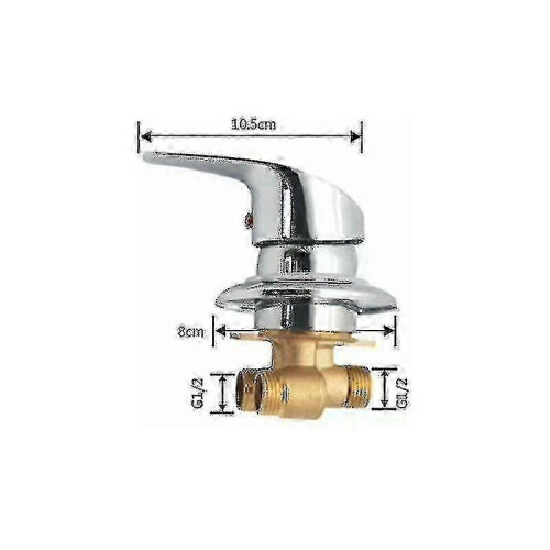 Compatibile con miscelatore doccia in ottone cromato G1/2 con deviatore 2